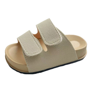 Sandales de plage pour filles, tongs décontractées à semelle épaisse, claquettes unies pour garçons, pour la plage et les activités de plein air - Product Image 4