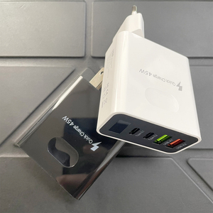Tùy chỉnh 45W 3.1A Màn hình LED sạc nhanh Adapter <span class=keywords><strong>USB</strong></span> C 4 cổng điện thoại 2 <span class=keywords><strong>USB</strong></span> 2 loại C đa chức năng - Product Image 5
