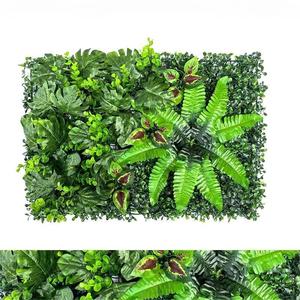 Fournitures pour Jardins Verticaux <span class=keywords><strong>D</strong></span>écoratifs – Mur Végétal Mural Extérieur en PE de Haute Qualité 40x60cm, Plantes Mixtes Milan - Product Image 2