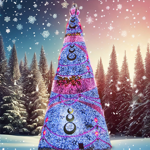 Suministro de fábrica al por mayor árbol de Navidad al aire libre con luces LED árbol de Navidad artificial gigante de PVC - Product Image 4