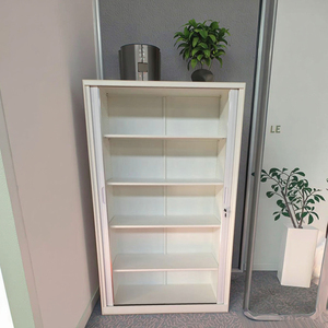 משרד עיצוב מודרני הגשת ארון עם דלת מתגלגלת בשימוש Tamboor 2 דלת אחסון ארון לשימוש חיצוני - Product Image 1