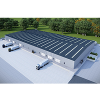 Edificio de metal prefabricado estructura de acero almacén/taller/fábrica/cobertizo de almacenamiento/hangar/pasillo/gimnasio con precios baratos