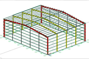 Casa Prefabricada de Acero Ligero de Bajo Costo y Almacén de Estructura Metálica en Venta - Product Image 3