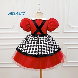 MQATZ Halloween Kids' Cosplay Party Costumes <strong>Queen</strong> of Hearts Print Playing Card <strong>Queen</strong> Dress - Product Image 2