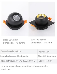 Đèn Led Xoay 360 độ hiện đại Đèn LED Góc điều chỉnh 90 độ toàn phổ nhỏ đồi sáng tạo cho văn phòng tại nhà - Product Image 5