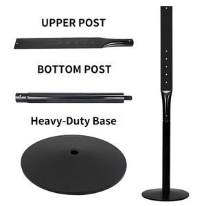 HLY segnaletica di parcheggio retrattile Stand,Heavy Duty in ghisa segno di posta e Base Kit porta segno portatile per il parcheggio - Product Image 5