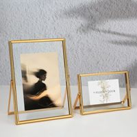Cadre photo carré moderne en acrylique pour fleurs pressées, présentoir d'art et d'artisanat DIY, support de bureau en verre transparent