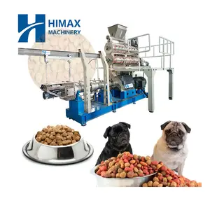 Machines de traitement d'aliments pour animaux de compagnie de haute qualité extrudeuse d'aliments pour chiens ligne de production d'aliments pour chiens et chats