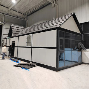 Casa Contenedor Plegable Cuadrada de Alta Calidad, 20 pies/40 pies, Construcción de Panel Sándwich Metálico, Uso Portátil en Exteriores, Instalación Rápida - Product Image 1