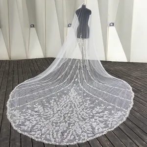 2022新设计中国供应商批发大教堂婚礼新娘面纱