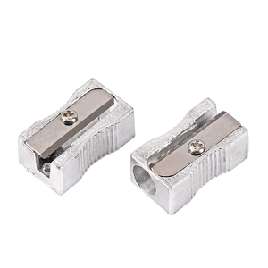 <span class=keywords><strong>Taille</strong></span>-<span class=keywords><strong>crayon</strong></span> <span class=keywords><strong>plat</strong></span> en aluminium incliné à 1 trou Foska, petit et économique, pour enfants, école, bureau - Product Image 1