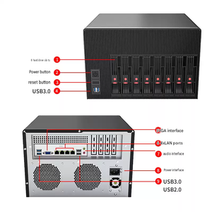 เซิร์ฟเวอร์ BKHD Xeon E5 V4 8 Bay NAS พร้อมพอร์ต LAN 4 ช่อง 2 พอร์ต 5G DDR4 รองรับ Dual M2 NVMe แบบ Hot Swap - Product Image 3