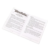 Brochure de catalogue personnalisable, manuel d'employé, livre pliable à une page couleur, impression en usine