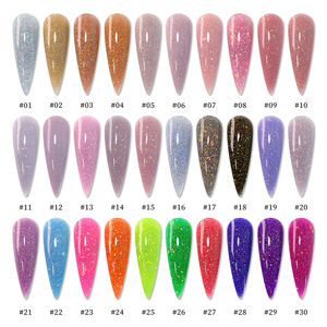 Hochwertige Builder <span class=keywords><strong>UV</strong></span> <span class=keywords><strong>Gel</strong></span> Custom Logo Gläser 30g 1kg Flash Reflective Glitter HEMA FREE Nagel verlängerung Builder Hartgel für Nagel - Product Image 6