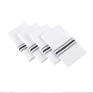 Hot Selling <strong>Yellow</strong> -white Spun Polyester Bistro Napkins Restaurant <strong>Table</strong> <strong>Cloths</strong> - Product Image 6