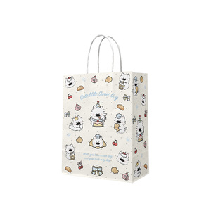 Sac fourre-tout en papier kraft Hengda, biodégradable, logo personnalisable, pour la restauration, le thé, la pâtisserie, le pain, l'emballage cadeau - Product Image 1