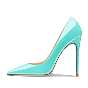 Moda nuova punta a punta elegante luce blu <span class=keywords><strong>tacchi</strong></span> alti per le donne primavera autunno Stiletto per le scarpe da sposa décolleté - Product Image 1