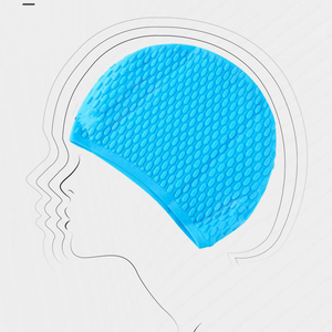 Bonnets <span class=keywords><strong>de</strong></span> <span class=keywords><strong>bain</strong></span> <span class=keywords><strong>en</strong></span> silicone imperméables personnalisés pour protéger les oreilles, parfaits pour les cheveux bouclés, courts, moyens et longs. - Product Image 3