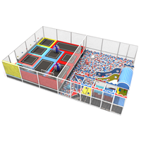 Nouveau produit en promotion : Ensemble de jeux souple pour enfants, trampoline, équipement de parc d'attractions, aire de jeux intérieure avec piscine à balles