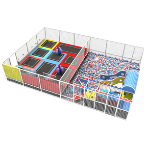 Sản phẩm mới nóng bán trẻ em mềm chơi thiết lập trẻ em của <span class=keywords><strong>Trampoline</strong></span> nhảy vui chơi giải trí công viên cơ sở sân chơi trong nhà với bóng hồ bơi - Product Image 3