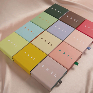 Коробка для хранения украшений из картона с выдвижным ящиком и мешочком, подарочная упаковка для ожерелий и ювелирных изделий - Product Image 1