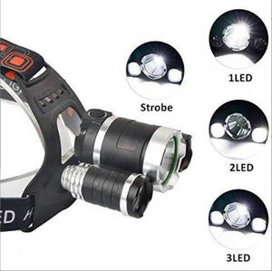 <span class=keywords><strong>3</strong></span> LEDヘッドライトポータブル強力防水USBズーム充電式4モードトーチ狩猟キャンプ屋外ヘッドランプ - Product Image 5