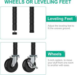 Nhà Máy Bán Buôn Heavy-Duty Kim Loại Kệ Dây Kệ Đơn Vị 8 Tier Có Thể Điều Chỉnh Lưu Trữ Giá Multilayer Kệ Thép Cho Nhà Để Máy - Product Image 3