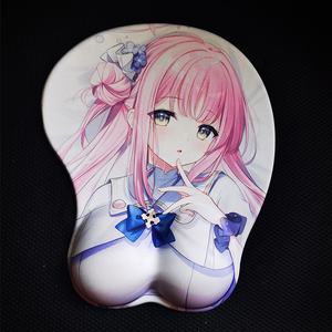 Tapis de souris 3D en silicone gel Oppai Japon Anime avec gros seins, conception personnalisée en gros - Product Image 5