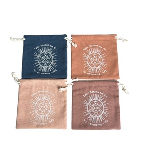 Wholesale Linen <b>Drawstring</b> Pouch Customized Gift Packaging <b>Bags</b> for Tea - Product Image 6