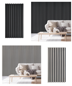 KAIYUAN Panneau de lattes acoustiques Panneau mural de décoration 3D pour villa bar <span class=keywords><strong>placage</strong></span> naturel différent des autres placages - Product Image 6