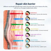 Draagbare plastic beauty gezichtsverzorging gezichtsverjonging handheld zuurstofbelletjes pen CO2 zuurstofapparaat