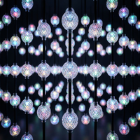 Guirlande lumineuse à LED RGB à pixels UCS1903 de 35 mm, DC12V 24V, étanche IP67, contrôle par application, pour décoration de Noël en extérieur