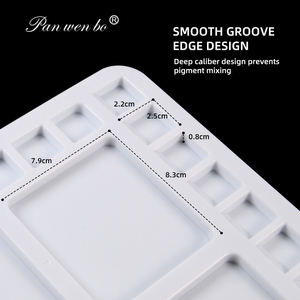 Panwenbo Art Levert 23 Putten Handpalet Wit Acrylverfpalet Aquarel Verfpaletten - Product Image 3