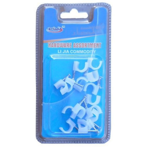 Cable <b>Clips</b> 7/8mm with Nail Pack of 15 Wire Rope <b>Clips</b> - Product Image 2