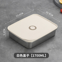 Boîte à lunch bento en acier inoxydable 304 de haute qualité avec trou de vapeur, étanche, blanche, pour le stockage des aliments
