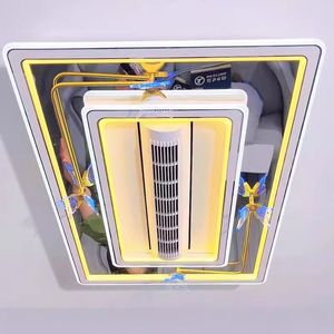 Ventilatore <span class=keywords><strong>da</strong></span> <span class=keywords><strong>Soffitto</strong></span> LED Moderno per Casa, Dimmerabile con Motore DC, Decorativo con Telecomando, in Acrilico - Product Image 3