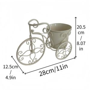 Soportes de metal para macetas de bicicleta, soportes de metal para plantas para uso en interiores y exteriores, suelo impermeable - Product Image 6