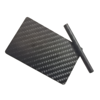 Carte de visite professionnelle ISO à lecture rapide, carte VIP, puce RFID NFC en fibre de carbone, étanche et résistante à l'abrasion