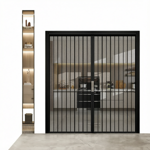 Moderne High Definition Diamantgaas Aluminiumlegering Opvouwbaar Anti-diefstal Slot Brandwerend Muggenwerend Katten- en Hondenhotel Eenvoudige Installatie - Product Image 1