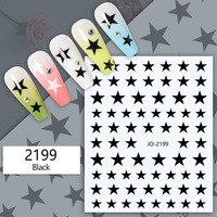 Autocollant pour ongles en forme de pentagramme coloré, autocollant étoile décoratif, bijoux pour ongles en gros