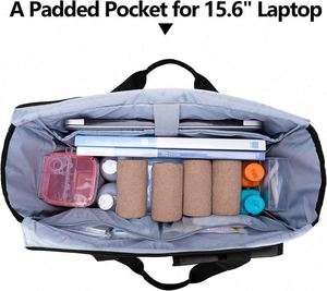 Sac fourre-tout pour infirmière, échantillon gratuit, pour le travail, avec compartiment rembourré pour ordinateur portable 15,6 pouces, sac fourre-tout convertible pour femme - Product Image 2