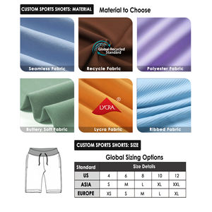 Pantaloncini da uomo con LOGO personalizzato 2 in 1 estivi traspiranti Lining Sports Workout <span class=keywords><strong>Gym</strong></span> - Product Image 3