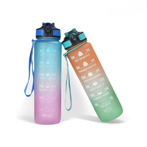 Wholesale Customized Logo Eco-Friendly Portable Sports Plastic Water <b>Bottles</b> With <b>Straw</b> Lid for Sports - Product Image 4