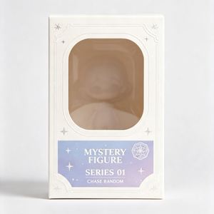 White Eco-Friendly Recyclable Rigid Box with Clear Window and Magnetic Closure for Collectible Toy Figures-<b>Blind</b> Box Packaging - Product Image 2