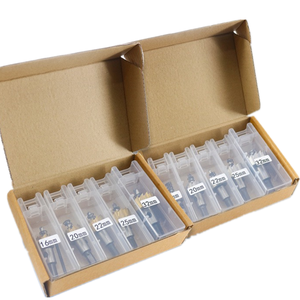 Abridor de agujeros de acero de alta velocidad Chapado en titanio Hoja de hierro Abridor de agujeros de acero inoxidable Sierra de agujero de metal de acero inoxidable HSS - Product Image 1