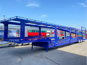 Semirremolque Portacoches de Doble Plataforma de Acero de Alta Calidad de Proveedor Chino con Capacidad de Carga de 40-100 Toneladas y Tren de Aterrizaje Reforzado - Product Image 2