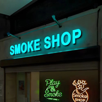Enseigne LED personnalisée pour extérieur, enseigne lumineuse rétroéclairée pour devanture de magasin, enseigne 3D pour entreprise, panneau LED avec logo