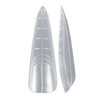 Logo OEM 140 Pièces Outils d'entraînement pour le nail art : Ongles fins de 0 mm, Boîte de formes à ongles en papier sans cristal pour extension de gel