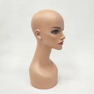 XH5 Beauty use wig display doll Long Neck Mannequin Head For Shop Window Display