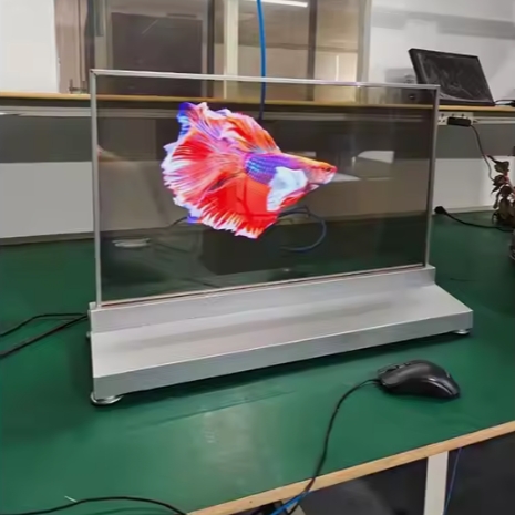 led glass display film